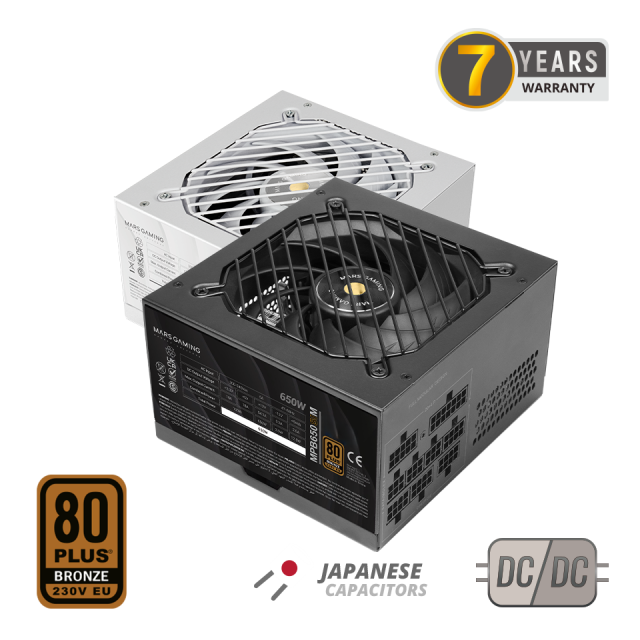 Modulares Netzteil MPB650SIM | Mars Gaming