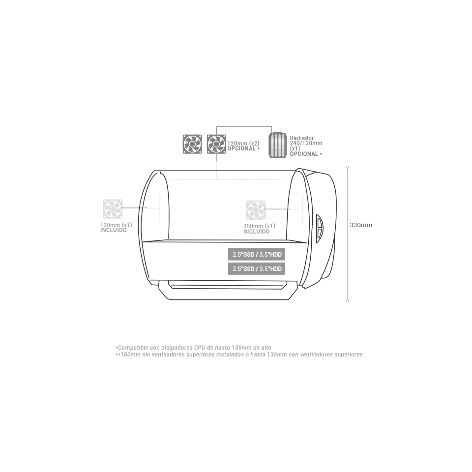 هيكل ألعاب MC-CYLON | Mars Gaming