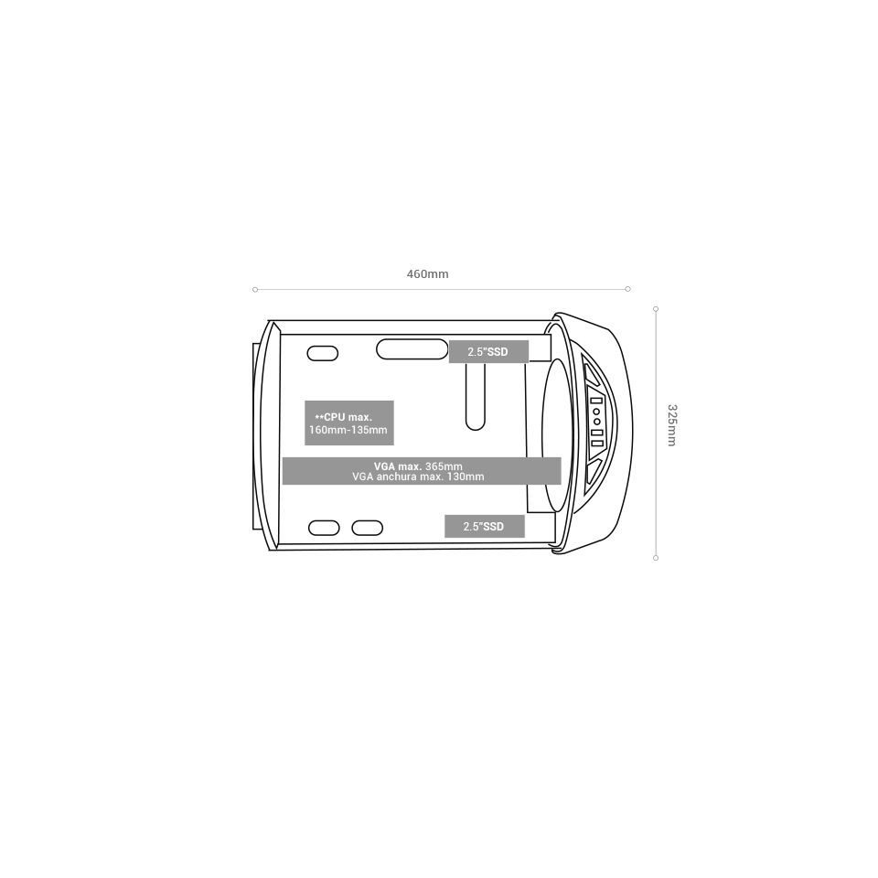 MC-CYLON Gaming Case | Mars Gaming