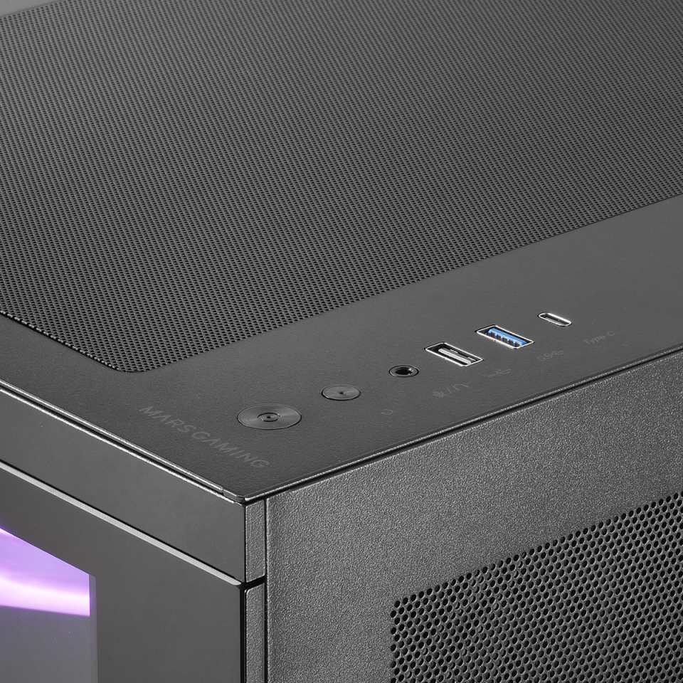 Caja Custom Micro‑ATX MC‑3TCORELCDM | Mars Gaming