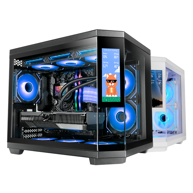 Caja Custom Micro‑ATX MC‑3TCORELCDM | Mars Gaming