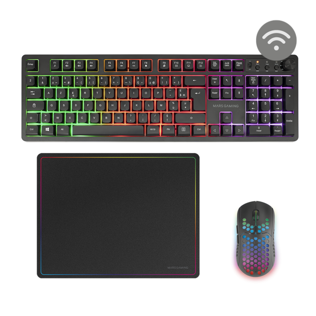 Combo Sans Fil Gaming 3en1 MCPWX | Mars Gaming