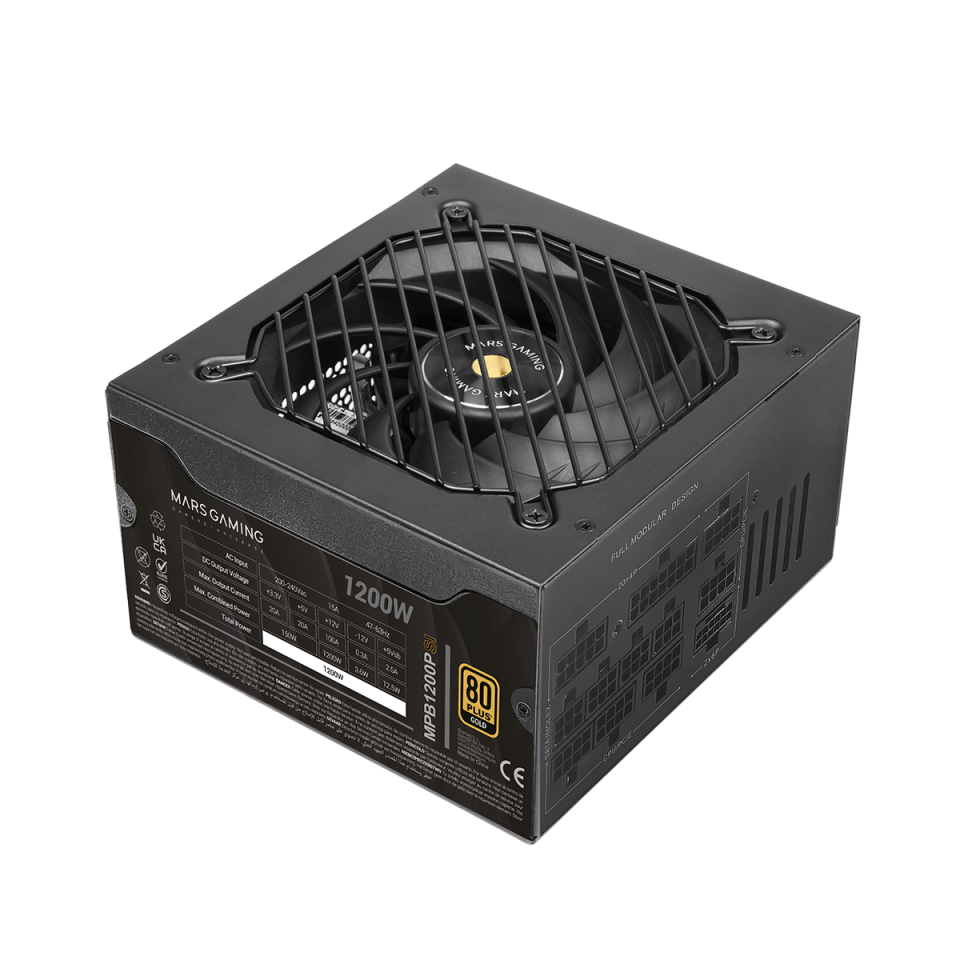 Full Modular Power Supply MPB1200PSI : Mars Gaming