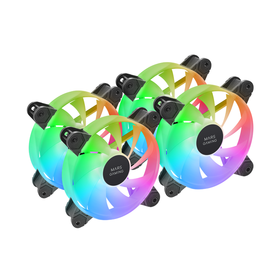 Kit of 4 fans ARGB MF-4A | Mars Gaming