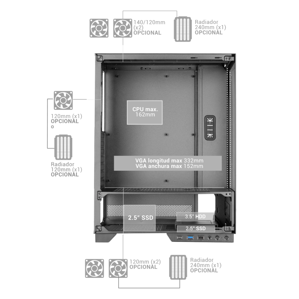 Caja Gaming MC-PULSAR | Mars Gaming