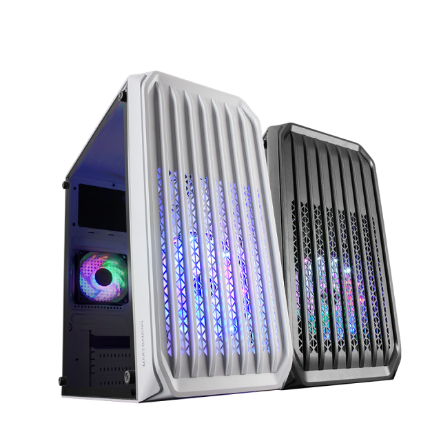 Mars Gaming MC-KX Negro Torre Gaming Premium E-ATX Sistema CPU FREEZER 5  Ventiladores ARGB Ultra-silenciosos Controladora ARGB