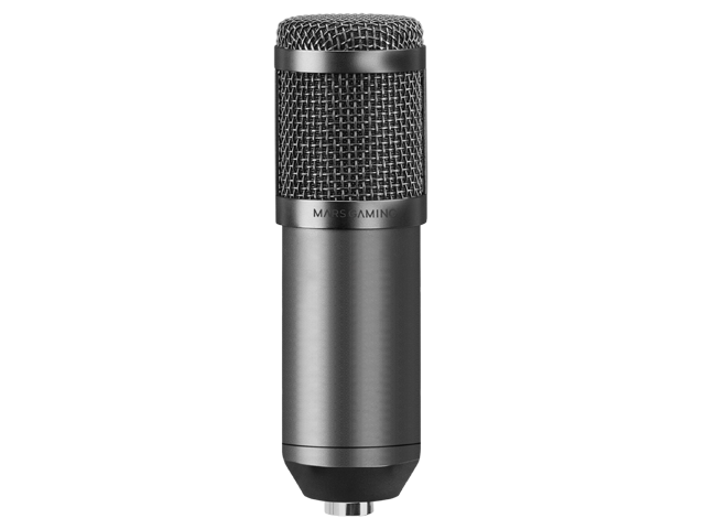 Microphone Mars Gaming MMICX Pro Studio , Dual Condenser - Blanc